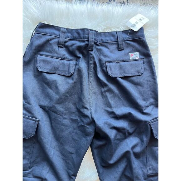 🆕 Tyndale FR Men's Flame Resistant Cargo Pants Navy Blue Workwear 33x32 - Picture 3 of 11